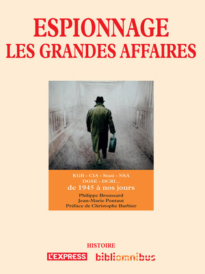 cover image of Espionnage Les Grandes affaires